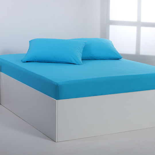 Silk Fashion Σεντόνι Μονό 165x267εκ. River Blue