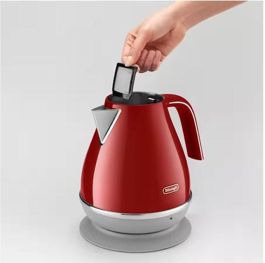 De'Longhi Icona Capitals Електрическа Кана 1.7л 2000W Червена