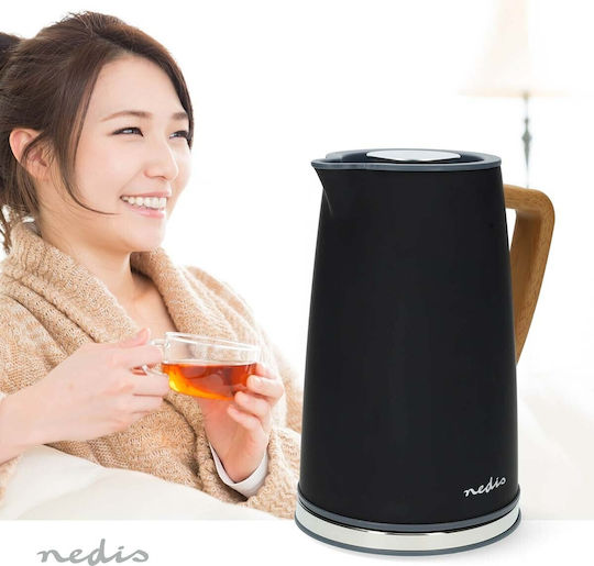 Nedis Soft-Touch Fierbător 1.7lt 2200W Negru