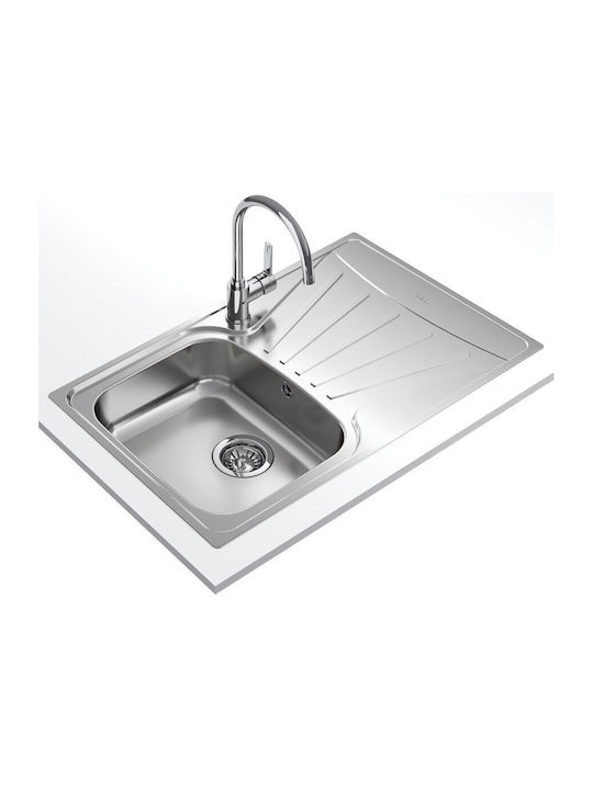 Teka Drop-In Kitchen Sink Inox L50xW79cm Gray