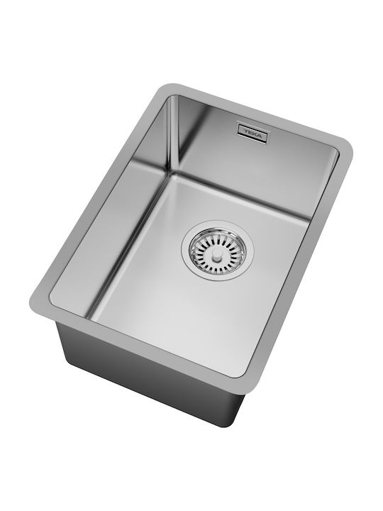 Teka Linea Rs15 Υποκαθήμενος Νεροχύτης Inox Μ44xΠ31cm Γκρι