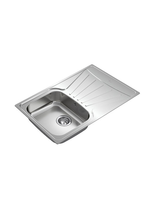 Teka Drop-In Kitchen Sink Inox L50xW79cm Gray