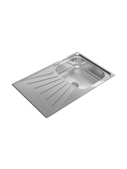 Teka Drop-In Kitchen Sink Inox L50xW79cm Gray