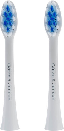 Original Götze & Jensen Ast300 Toothbrush Heads 2 Pcs