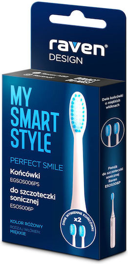 Raven Egsos006ps Toothbrush Heads 2pcs