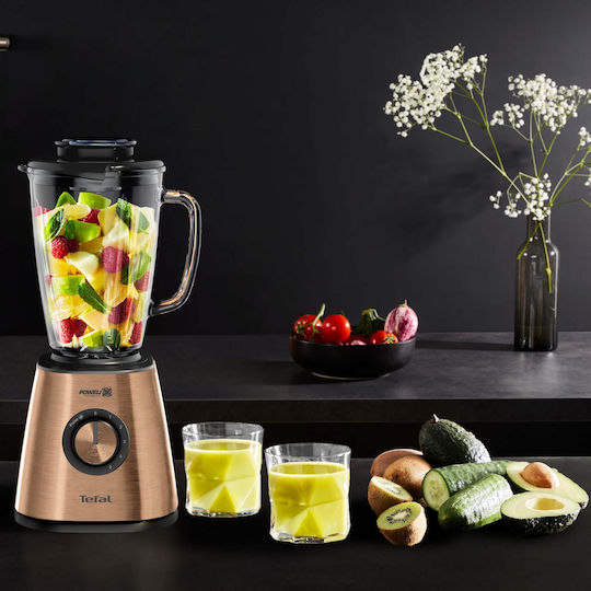 Tefal Blendforce 2 Coppertinto Μπλέντερ με Γυάλινη Κανάτα 1.75 lt 800W Χάλκινο