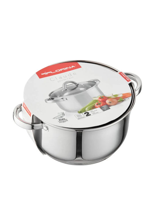 Florina Deep Stainless Steel Pot 2.6lt / 18cm