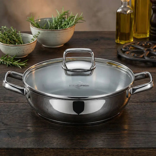 Kuchenprofi Shallow Stainless Steel Pot 3lt / 28cm