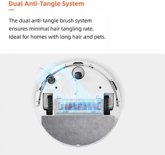 Roborock Q10 PF Aspirator Robot cu Cartografiere Laser și Putere de Aspirație 10000Pa Albă