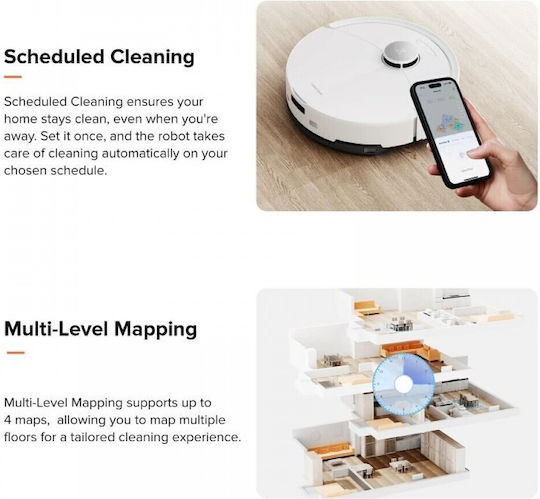 Roborock Q10 PF Robot Vacuum Cleaner with Laser Mapping & 10000Pa Suction Power Black