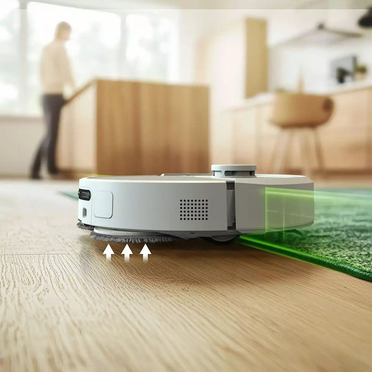 iRobot Roomba Plus 405 Combo + AutoWash Σκούπα Ρομπότ με Χαρτογράφηση Laser Λευκή