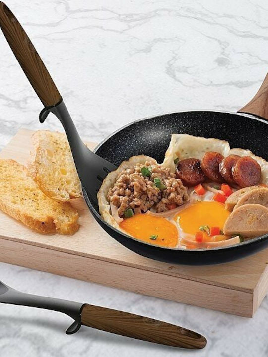 Berlinger Haus Ebony Rosewood Collection Pans Set of Aluminum with Stone Coating Ebony Rosewood 3pcs