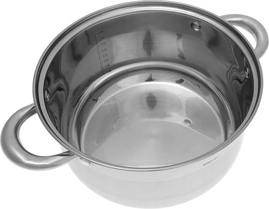 KING Hoff Cookware Set Made of Stainless Steel Inox with Non-stick Coating 6 Pieces
