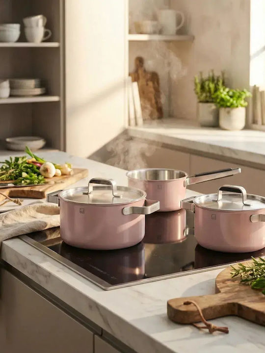 Zwilling J.A. Henckels Pure Σετ Κατσαρόλες από Ανοξείδωτο Ατσάλι 3τμχ