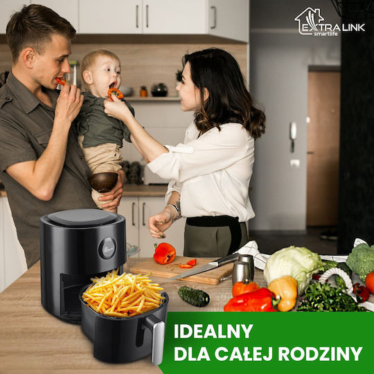 Extralink SJ-400 Air Fryer 4lt Μαύρο