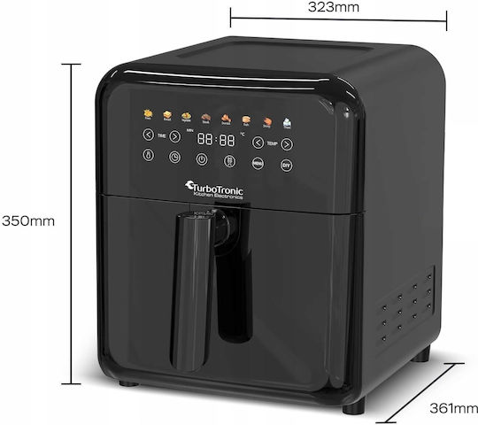 Turbotronic Heißluftfritteuse 6Es Schwarz TT-AF190