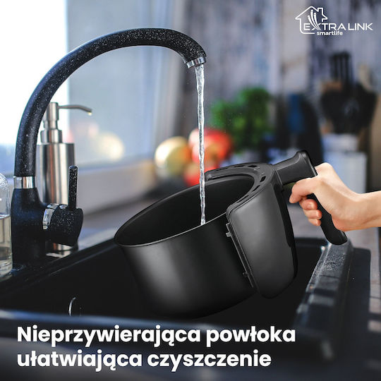 Extralink Friteuză cu aer cu Wi-Fi 2lt Negru