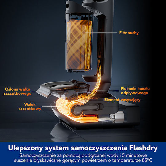 Tineco Switch S7 Stretch Rechargeable Stick Vacuum Black
