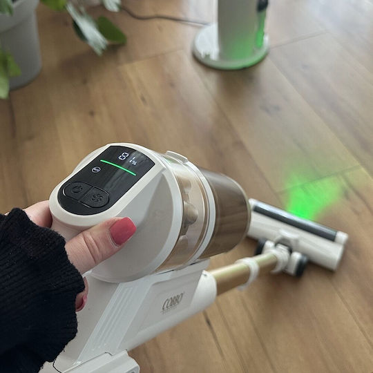 Cobbo G7 Aspirator Vertical Reîncărcabil 2 În 1 Stick Și De Mână 28.8V Albă