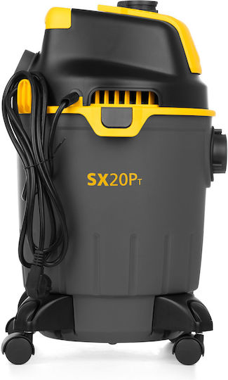 Stanley Σκούπα Υγρών / Στερεών 1200W με Πλαστικό Κάδο 20lt Μαύρη
