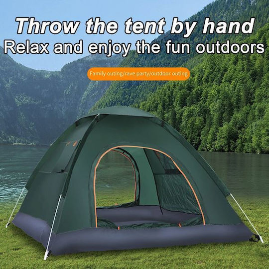 Summertiempo Automatic Summer Camping Tent Igloo Blue for 4 People 200x200x135cm