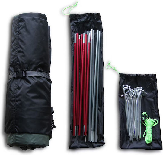 Rockland Camping Tent Igloo Green with Double Cloth 3 Seasons for 3 People 320x180x130cm
