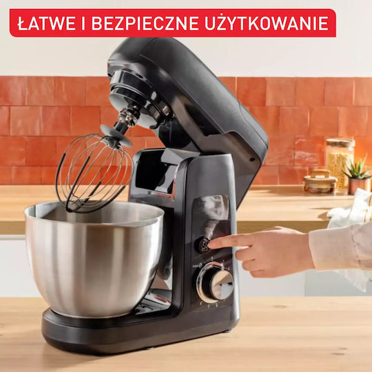 Tefal Bake Partner Mixează 1100W cu Vas din Oțel Inoxidabil 4.6lt