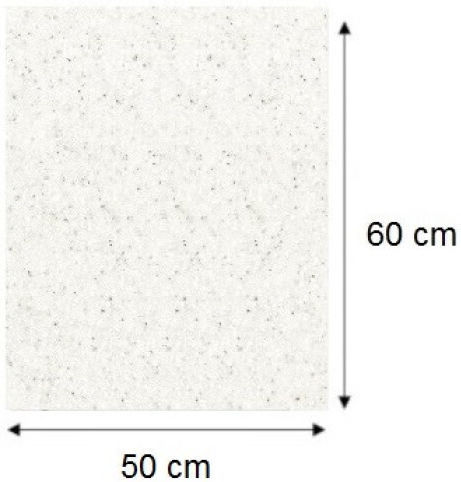 Floor Cabinet with Countertop Sonoma Oak, White 50x46x85cm
