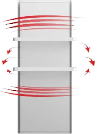 Radialight Icon 2B WiFi Electric Towel Rail with Glass Front 750W 95x45cm White