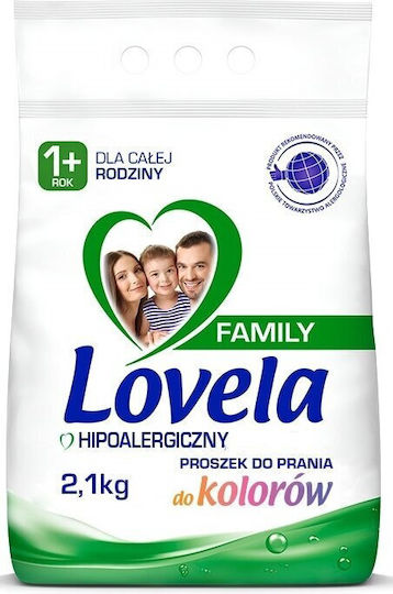 Lovela Waschmittel in Pulverform für Farbige Kleidung 2.1kg 1cm
