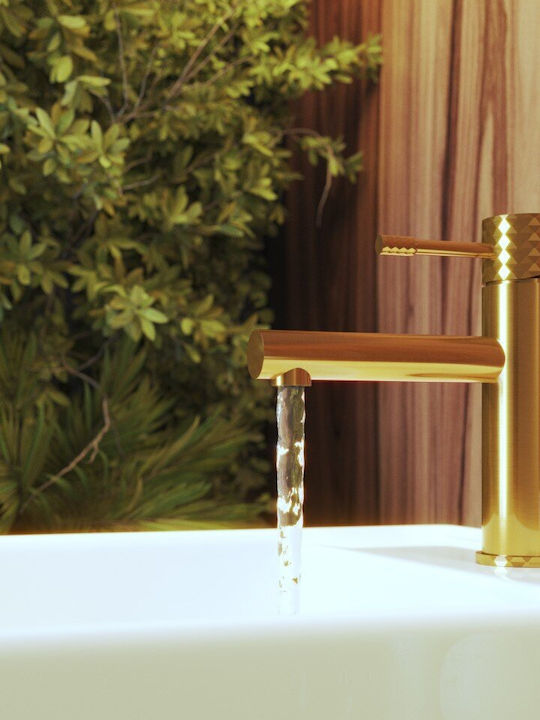 Granitan Retro Waschbeckenarmatur Gold
