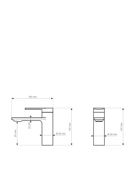 Granitan Mixing Sink Faucet Silver