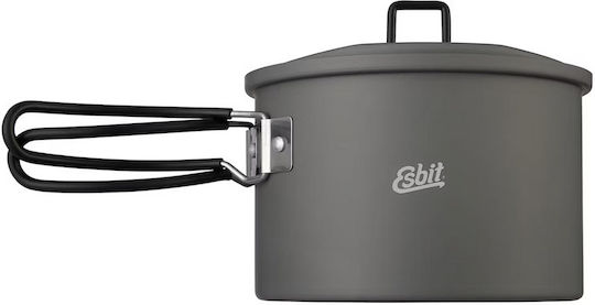 Camping Cookware Set Esbit Pt1600ha Pot 1.6 L Aluminium Black
