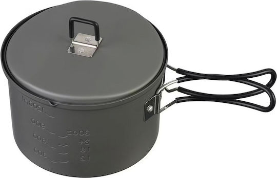 Camping Cookware Set Esbit Pt1600ha Pot 1.6 L Aluminium Black