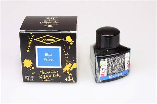 Diamine Replacement Ink for Pen 150th Anniversary Blue Velvet Fountain Pen Ink 700987832440 40ml