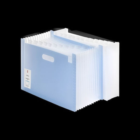 Deli Clipboard Accordion for Paper A4 (Μiscellaneous colours) 1pcs