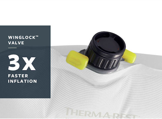 Thermarest Selbstaufblasendes Einzel Camping Schlafmatten mit 3,8 cm Dicke in Grau