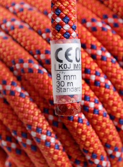 Beal Rando Standard BC08R.30.O Kletterseil mit Länge 30m Orange