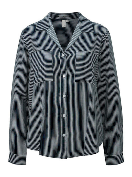 Long Sleeve Women's Shirt Navy Blue