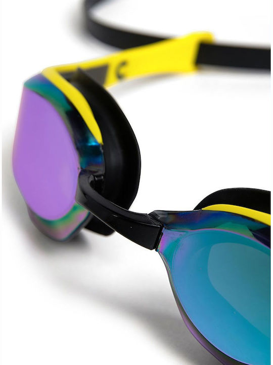 Arena Cobra Swimming Goggles Adults with Anti-fog Lenses Yellow