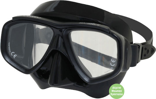 Scuba Force Mască De Scufundare Din Silicon Neagră