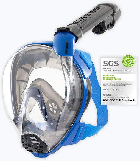 CressiSub Komodo Full Face Diving Mask Blue