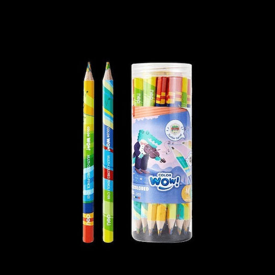 Deli Creioane Colorate Multicolore Toc Cilindric Plastic 30 Culori