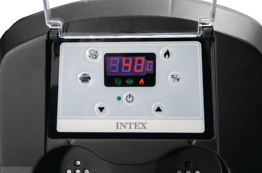 Intex SPA Bubble Massage Скръгъл Басейн 660л Надуваем с Хидромасаж 180x66см