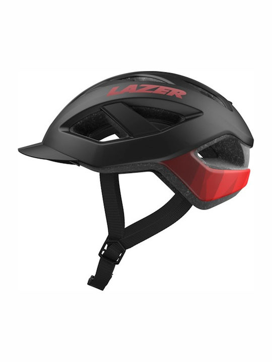 Lazer Cameleon Fahrradhelm Berg mit LED Licht Matte Black/Red