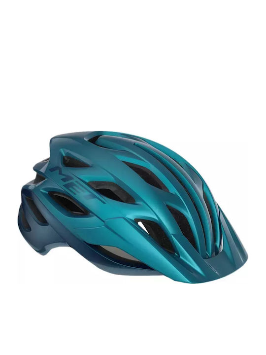 MET Veleno Κράνος Ποδηλάτου Βουνού Teal Metallic Blue Glossy