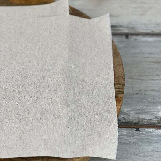 Linen Handkerchief Loneta Premium 27x27cm Set 25 Pieces Ecru
