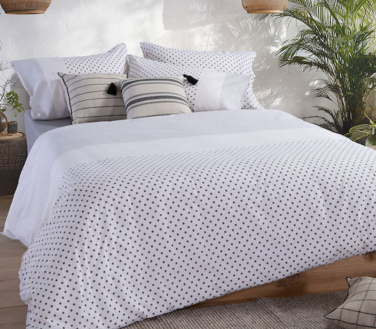 Nef-Nef Homeware Donter Super-Double Bed Sheets Set 3 Pieces 170x270+35cm With Ecru Rubber Hugger