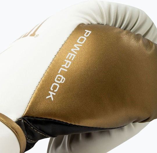 Everlast Powerlock Γάντια Πυγμαχίας για Αγώνα Λευκά