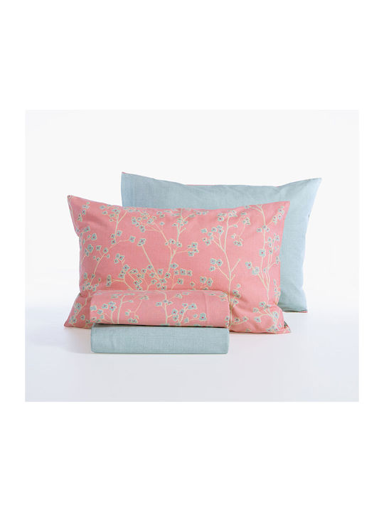 Nef-Nef Homeware Floriva Σετ Σεντόνια Μονά 170x270εκ. 3 (3τμχ)